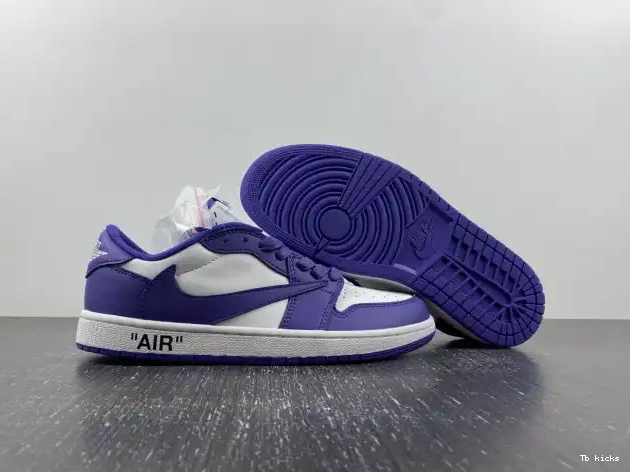 Rep TBK TRAVIS CUSTOM DM7890-386 X JORDAN AIR X OFF-WHITE 1 SCOTT 0616
